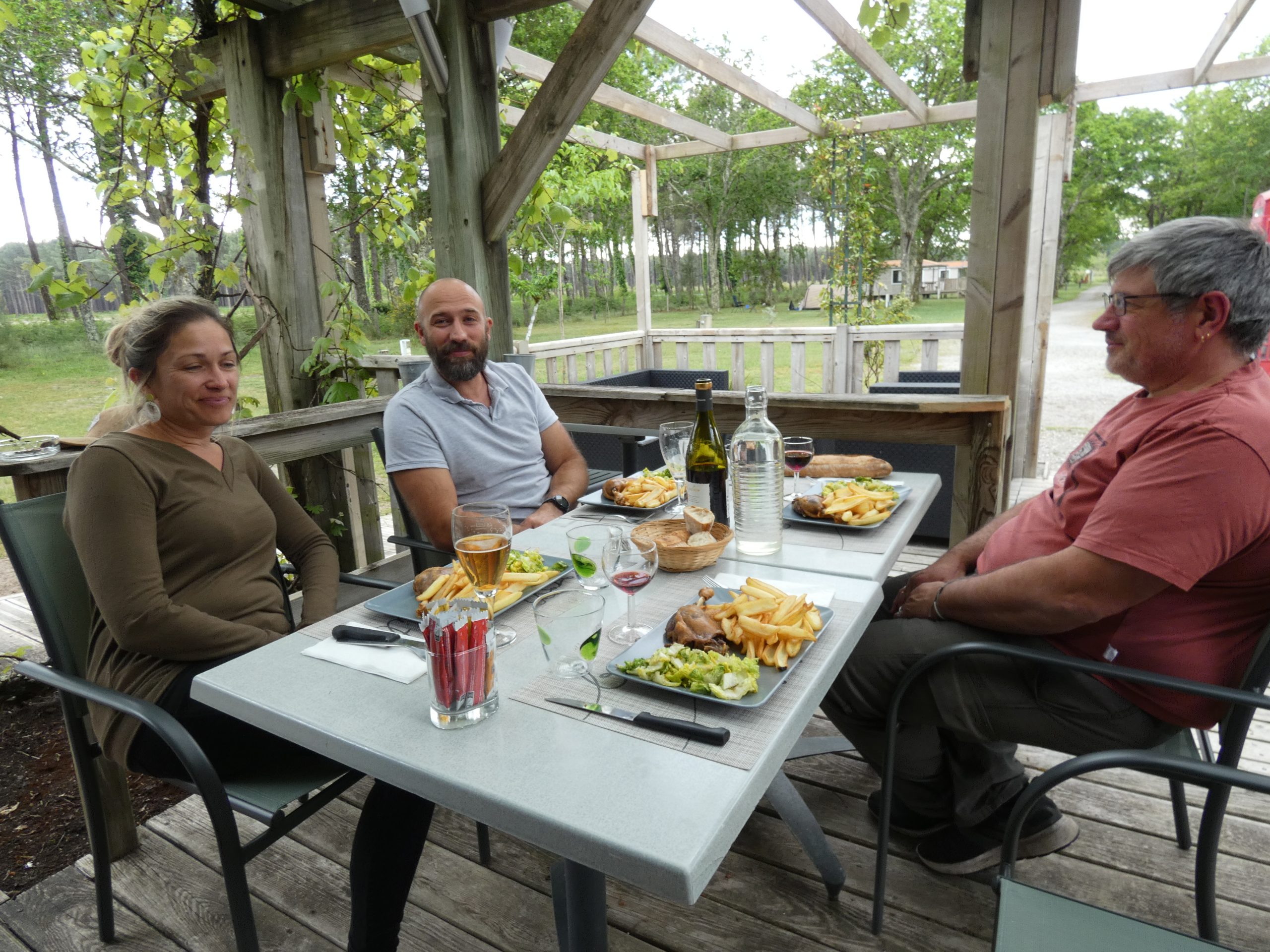 restauration camping familial Landes